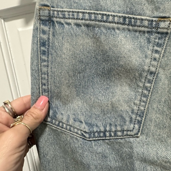 Everlane 90s way high jean factory paint splatter distressed 26 EUC - Picture 8 of 11